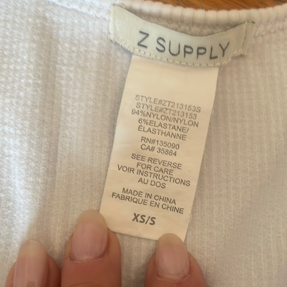 Z Supply Tops - Z Supply white tank size XS/ small